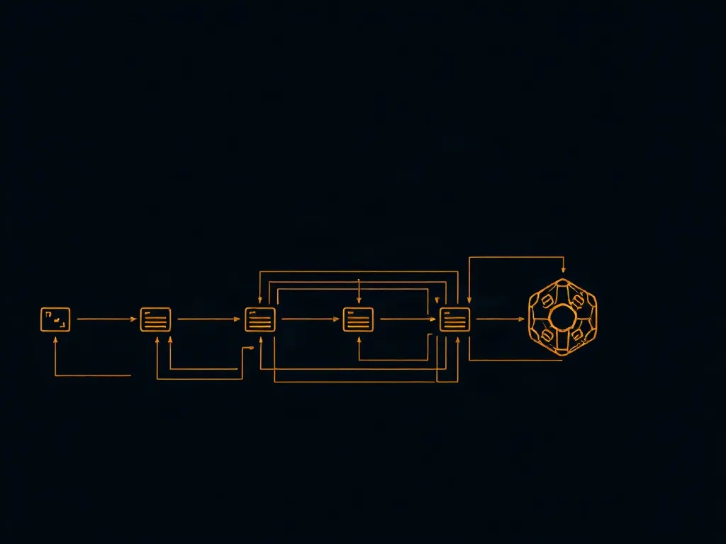 Esquema de un pipeline de datos con nodos de almacenamiento y cómputo